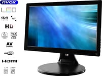Automagnetola Nvox Monitorius Dotykowy Ips Led 15.6Cali Full Hd Vga Hdmi Usb Av 12V 230V