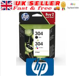 Genuine HP 304 Black and Colour Combo Pack Ink Cartridges for ENVY 5030