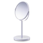 Zeller Miroir grossissant 15x35cm en Blanc, Autre, 15 x 15 x 35 cm