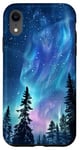 iPhone XR Starlit Lights North Lights Space Case