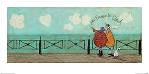 Sam Toft (Her Favourite Cloud II Art Print, Multi Coloured, 30 x 60cm