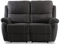 Skånska Möbelhuset Enjoy Hollywood reclinersoffa - 2-sits (el) i antracit microfibertyg