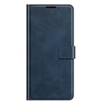 Samsung Galaxy S22+ (Plus) Blankt Kunst Skinn Deksel med Pung - Blå
