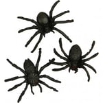 Creativ Spindlar i plast 10 st - Halloween Dekoration 4 cm