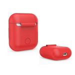 Apple Lankilin Airpods Enfärgat Silikon Skydd - Röd