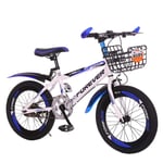 ZGQA-GQA Children's Bicycles Children's Outdoor Outing Bicycles Outdoor Mountain Bikes Boys And Girls Cycling Outdoor Bicycles For Children Aged 6-10 (Color : BLUE, Size : 18 INCHES)
