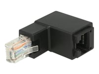 Delock - Nätverkskort - Rj-45 (Hane) Vinklad Till Rj-45 (Hona) - Utp - Cat 6