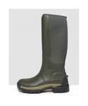 Hunter W Field Balmoral Hybrid Tall Womens Boot - Olive - Size UK 5