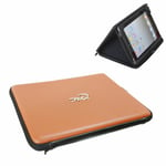 10" Inch EVA Stand Zip  Sleeve Case Cover Bag for 10" inch Tablet iPad Brown