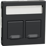 Unica Datauttag 2xRJ45 S-One antracit