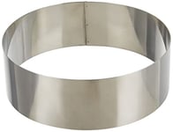 Lacor 68618 Emporte-Pièces Cercle à Tarte Rond 18 x 6 cm 18 / 10, Argent