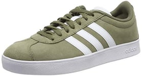 Adidas Vl Court 2.0, Men’s Skateboarding Shoes, Green (Raw Khaki/Ftwr White), 9 UK (43 1/3 EU)