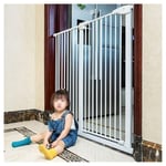 RONGJJ Safety Gate Pressure Fit, Baby Gates 110cm Extra Tall and Wide, for Hall/Doorway/Upstairs, Portable & Folding (Color : White-H 110cm, Size : 77-87CM), White-h 110cm, 114-124cm