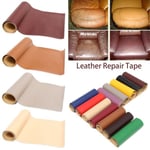 35x137cm Soffa Läder Reparationstejp Självhäftande Plåster dark brown