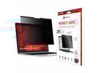 Displex Privacy Safe Sekretessfilter För Macbook Pro 14,2", Antireflex, Blåljusfilter, Magnetiskt Fäste