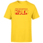 Avengers Hulk Comics Logo Men's T-Shirt - Yellow - XS - Yellow
