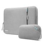 "Tomtoc Versatile A13 Recycled Sleeve with Pouch (Macbook Pro/Air 13"") - Mörkblå"