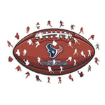 Iconic Puzzles, Houston Texans Crest, 100% eco-sustainable wooden puzzle with official license , size S, 150 pieces