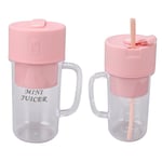 (Pink)Mini Juicer Blender Large Capacity Efficient Juicing Portable Blender