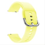 SQWK 20mm Soft Silicone Watch Strap Band For Samsung Galaxy Watch 42mm Active2 40mm Sport Huami Amazfit Galaxy 42-20mm yellow