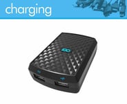 Dual USB Charger iGo Quick Charge Apple Approved 4.2A UK Mains Fast MFi Black