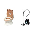 Bambisol Pot Bebe Toilette Ourson | Apprentissage Propreté Enfant, Entretien Facile | Ours & Smoby - Aspirateur - Electronique avec Bruit d'Aspiration - Piles Incluses - Jouet pour Enfant - 330217