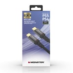 Monster Cable HDMI 2.1 Gaming UHD 8K 4K-144Hz pour PS5, XBOX 48 Gbps 1,80 m