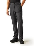 Regatta Mens Travel Light Zip Off Packaway Trousers - Charcoal, Grey, Size 34, Men