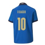 2020-2021 Italy Home Football Soccer T-Shirt (Kids) (Roberto Baggio 10)