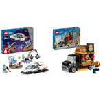LEGO City Spaceship and Asteroid Discovery Set, Space Station Toy for 4 Plus Year & City Burger Van, Food Truck Toy for 5 Plus Year Old Boys & Girls, Vehicle Building Toys, Kitchen Playset