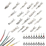 340 st 1/1.5/1.8/2.2/2.8/3.5mm Terminal Stift Kabelhärda Stift Han Hon Bil Elektrisk Kontaktset Biltråd - Xin