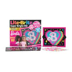 Lite Brite | Super Bright HD Barbie Edition | Light Up Drawing Board, LED Board, Light Up Toys for Creative Play, Glow Art Neon Effect Drawing Board, Light Toys for Kids Ages 4+ | Basic Fun 02328