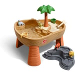 Step2 - Dino Dig Table de jeu Sable et Eau Avec Kit d'Accessoires de 7 Pièces Table Activité Enfant à Eau pour le jardin - Marron
