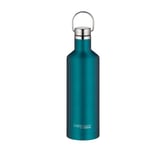 TC Traveler Bottle 0.50 L, Teal, Thermos Flask Made of Stainless Steel, 12 Hours Hot / 24 Hours Cold, Completely Leak-Proof for School, Office, Direct Stainless Steel Drinking, Water Bottle with