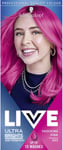 Schwarzkopf LIVE Ultra Brights Or Pastels, Vibrant Semi-permanent Pink Hair Dye,