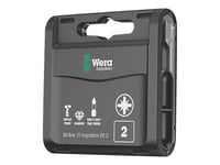 Wera Bit-Box - Impact Screwdriver Bit - 15 Delar - Pozidriv - Pz2 - Hexagonalt - Längd: 25 Mm