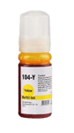Epson 104 / C13T00P440 gul bläck refill - Kompatibel