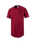 Puma Mens Evolution Core T-Shirt Casual Sports Top Burgundy 573337 09 - Size Medium