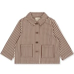 Konges Sløjd Fen shirt jacket – stripe cappuchino - 9m