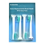 4 Pcs Toothbrush Brush Heads For Philips Sonicare Toothbrush Hx6710 Hx6930
