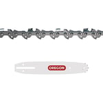 Oregon Saw Chain and Guide bar - 3/8" Low Profile, 0.50 inch (1.3mm), 40 Drive Links Chainsaw Chain and 10 inch (25cm) A041 Mount Bar for Alpina, Black + Decker, Bosch, Makita, Ryobi, Stiga and More