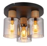 Globo Lighting - Aleidis 3 - Takplafond - Rökfärgad