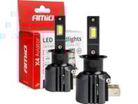 Amio Led-Lampor För Bilar X4-Serien Aviator H3 6500K Canbus Amio-03762