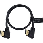 Maxhood 8K HDMI Cable, Short 8K HDMI 2.1 Cable 48gbps 90 Degree Right Angle HDMI Male to Right Angle HDMI Male Cable Support 8K@60Hz 4K@120 7680P for TV/Xbox /PS4 /PS5(Right/Right)