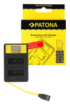Patona Smart Dual LCD USB Lader for Olympus PS-BLS1 PS-BLS5 Fuji NP-140 FinePix S100FS S20 15060141605 (Kan sendes i brev)