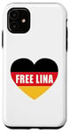 iPhone 11 Free Lina Freedom For Lina German Flag Heart Graphic Case