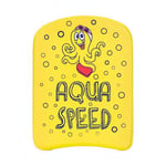 Simplatta till barn gul med tryck bläckfisk