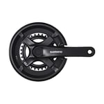 Shimano Tourney/TY FC-TY501 chainset 46/30, double, 7/8-speed, 175 mm, with chainguard, black