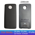 LCBBDVT noir-Batterie Pour Motorola Moto Z4 Play Z3 Z2 Force Z2 Play Z Droid, Style Mods, Batterie Power Bank