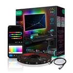 NOUS F9 2m RGBIC LED rétroéclairage TV, Mise à jour Ambilight TV, RGBIC LED Strip Wifi, Noël, NOUS Smart Home Tuya Smart Life, Alexa Google Assistant, 2.4GHz